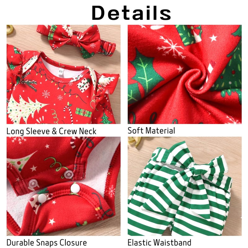 Aalizzwell 0-3 Months Christmas Clothes - Image 4